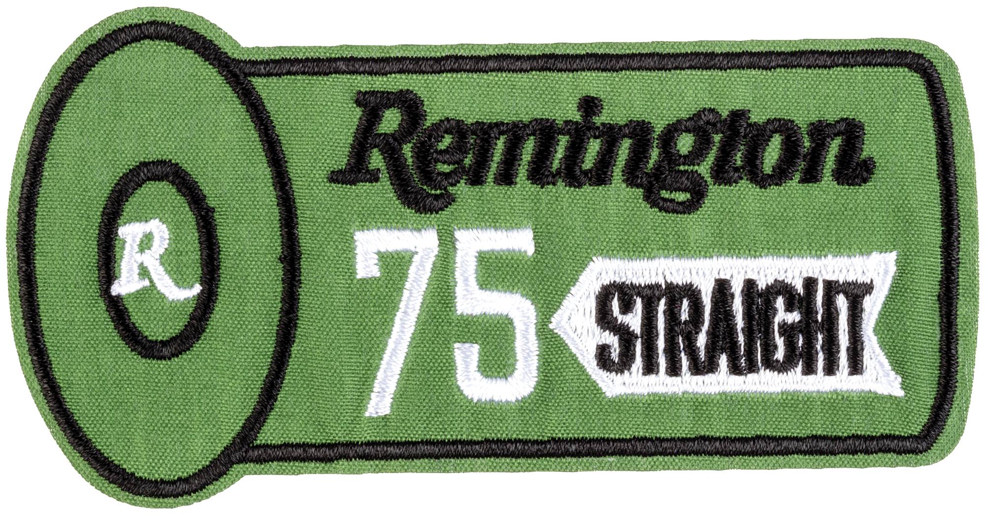Remington Shotshell Patch, 75 Straight, Green